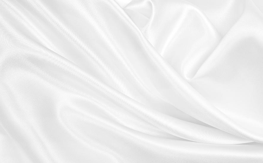 White cupro fabric swatch